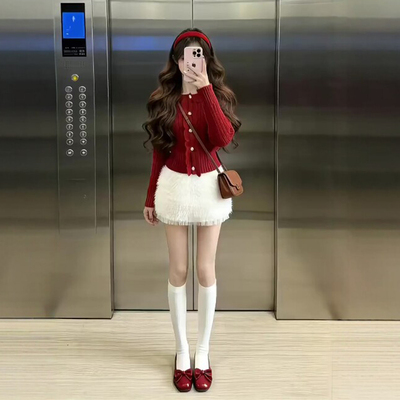 短裙蛋糕裙A字网纱半身裙