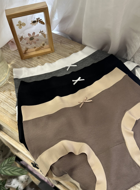 不晚工作室 自留款0压感莱卡棉全裤7A抑菌纯棉裆内裤女