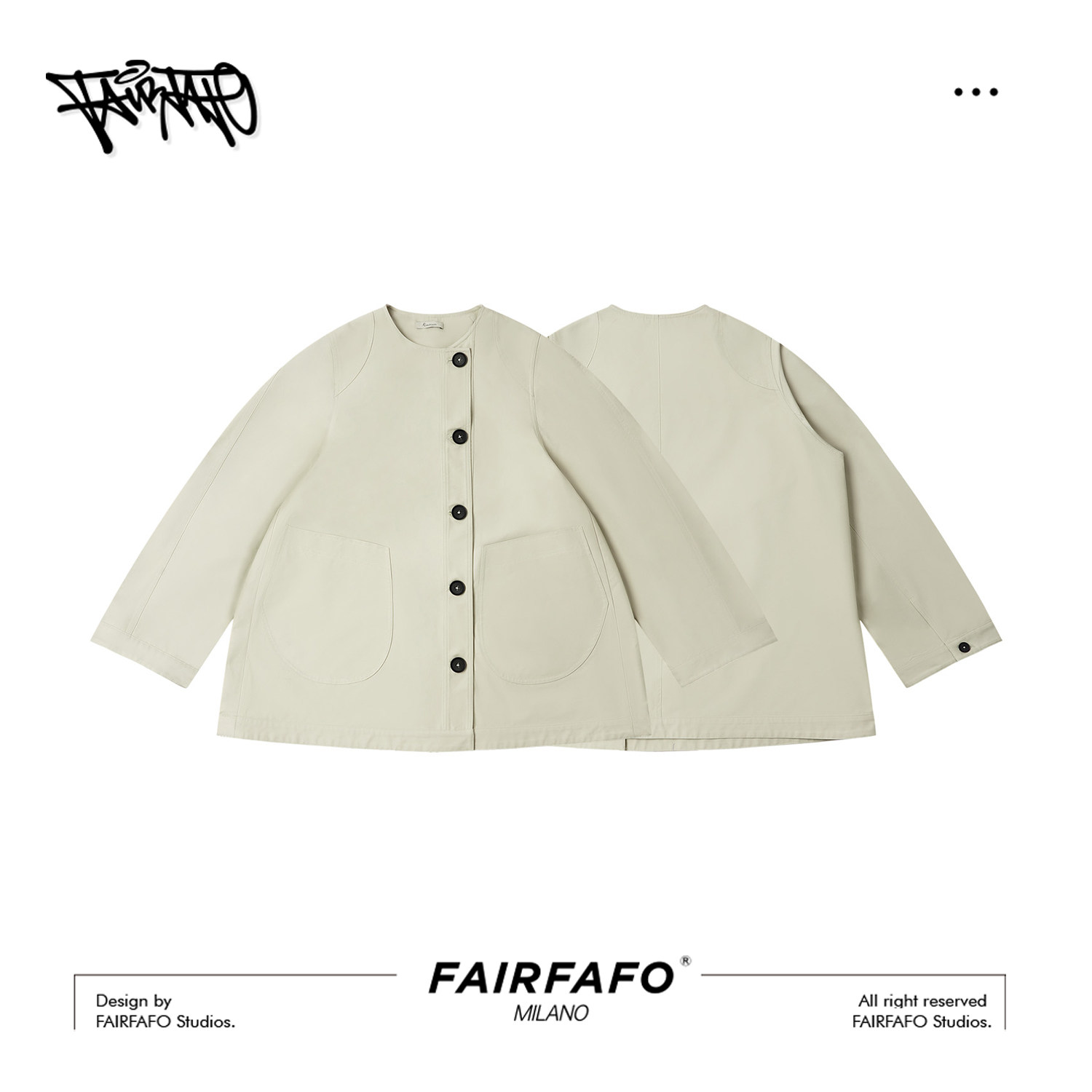 林肉肉【宽松圆领夹克外套】杏色开衫女秋冬2025新款简约百搭上衣,女装/女士精品,短外套,淘宝优惠券,粉丝福利购,淘宝优惠卷