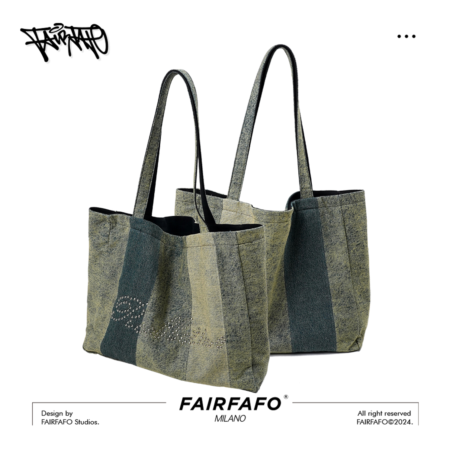 林肉肉【拼色重工洗水布包】FH24BB627