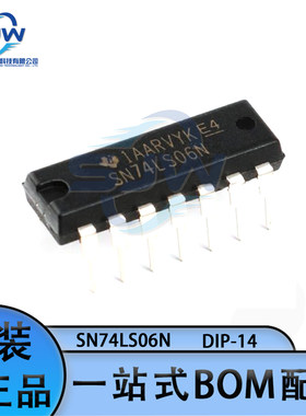 直插 SN74LS06N 逻辑栅极和逆变器/反相器 封装DIP-14 集成电路IC