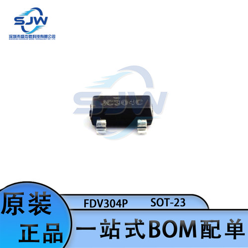 FDV304P 封装SOT-23 场效应管(MOSFET) P沟道  460mA 丝印JC304C