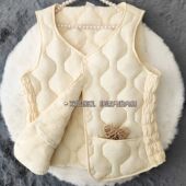 修身 小红书爆款 冬羽绒棉多巴胺加绒马甲新款 加厚内胆背心保暖坎肩