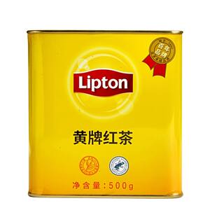 国产Lipton立顿小黄罐锡兰红茶叶500g港式丝袜奶茶立顿红茶无锡纸