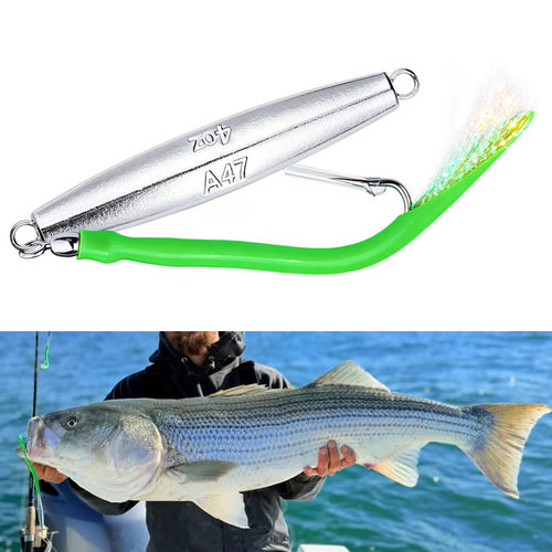 28-113g石斑海鳗钩慢摇铅坠海钓拖钓路亚饵海鲈真鲷Striped Bass