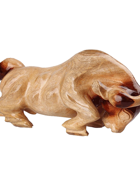 慈航阁牛摆件木雕牛桃木生肖牛