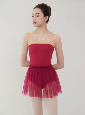 Ruiskydance芭蕾舞Tutu短裙基训练习网纱裙 花瓣腰头轻盈小纱裙