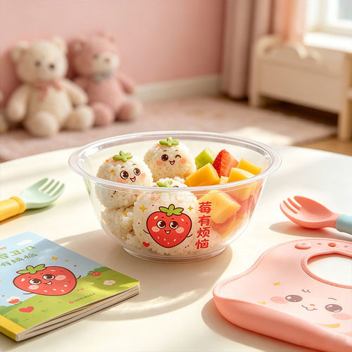 一次性印花PP碗食品级餐具饭碗