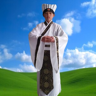 古装男三国演义服装童汉服曹操诸葛亮鲁肃周瑜草船借箭刘备演出服