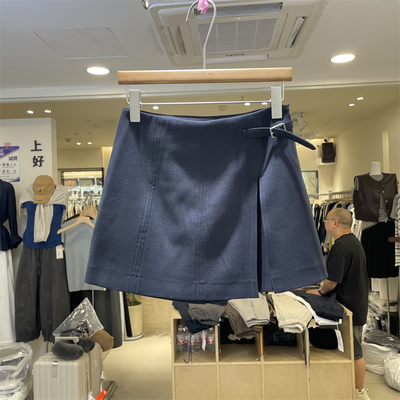 8090服饰B25582正版秋季韩版高腰修身显瘦百搭西装半身裙女短裙裤