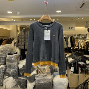 上衣女 韩系单排扣显瘦百搭撞色细羊毛针织衫 NICE奈斯8580正版 冬季