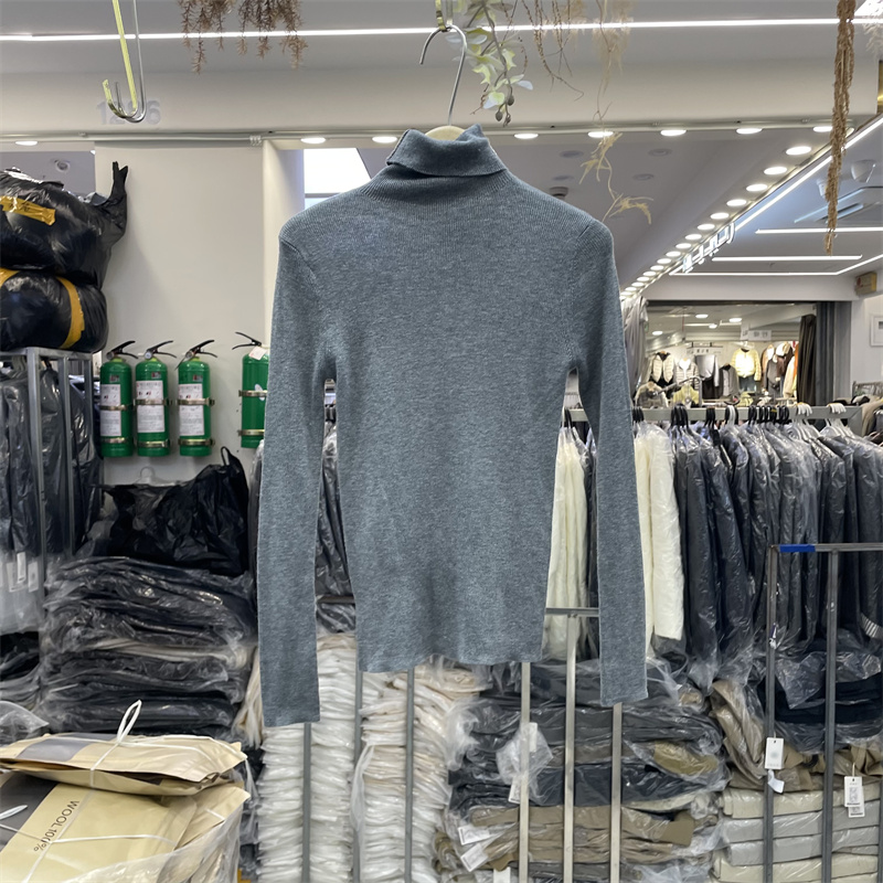 欧洲站2025秋冬韩版高领弹力修身显瘦软糯细羊毛针织衫打底上衣女