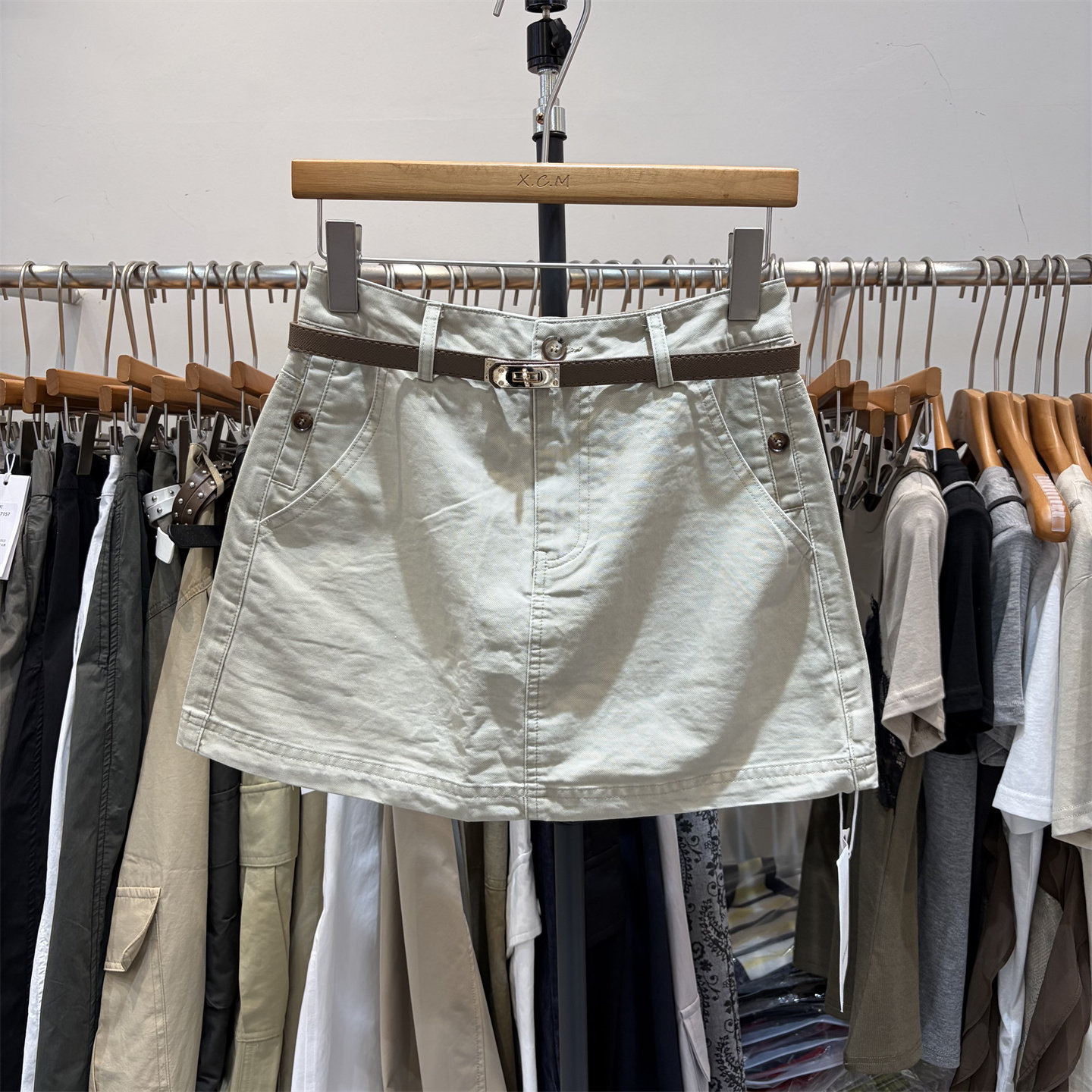 WUZHINVHAI86237正版夏季新品韩系高腰百搭通勤半身裙女包臀短裙