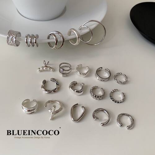 ins通体925纯银小众设计耳骨夹