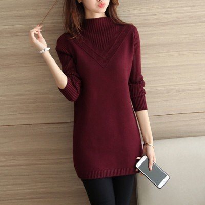 ladies long sweater coat women bottom knit sweaters girls在类目 女装/女士精品, 毛衣中 - 来自Buy2taobao.com提供专业的淘宝代购服务