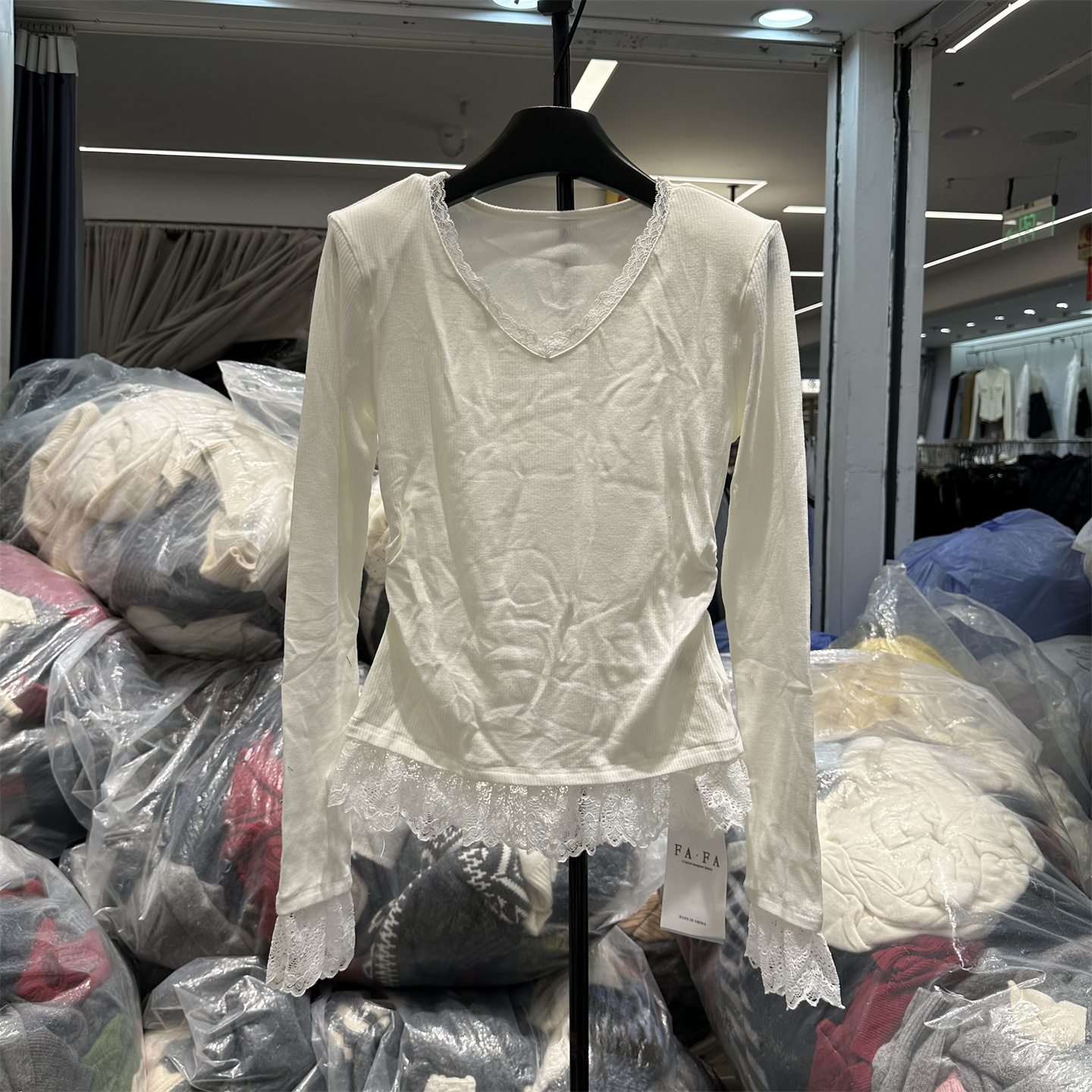 上衣收腰修身甜美T恤打底衫女