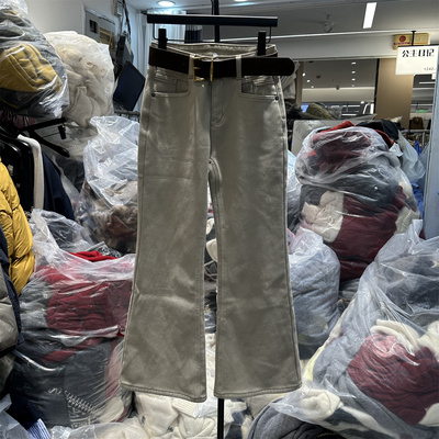 冬季新款宽松显瘦喇叭长裤