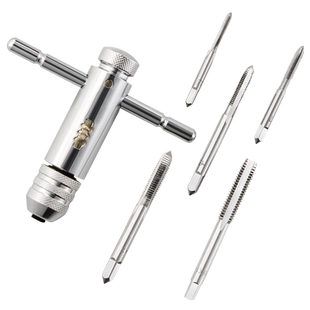 棘轮丝锥扳手绞手丝攻手动攻丝器螺丝攻牙器攻丝套装螺纹绞手工具