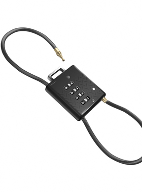 RESET锐赛特加粗钢丝绳密码锁 头盔加长四位密码2头锁H12多尺寸