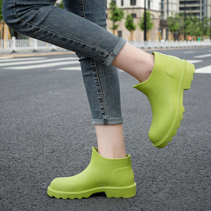 胶鞋潮流韩版软底短筒一体加棉网红户外穿防水鞋女雨鞋女雨靴平底,女鞋,雨鞋,淘宝优惠券,粉丝福利购,淘宝优惠卷
