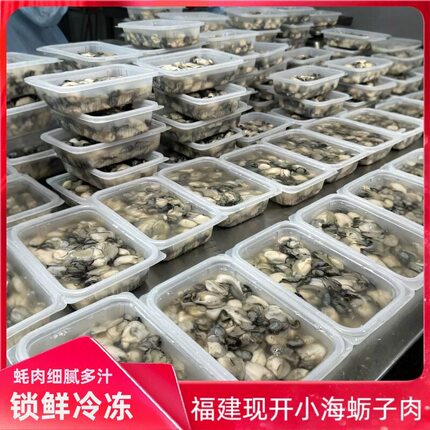 福建小海蛎农家小生蚝牡蛎海蛎子肉新鲜现剥无泡水商用蚝烙蚵仔煎