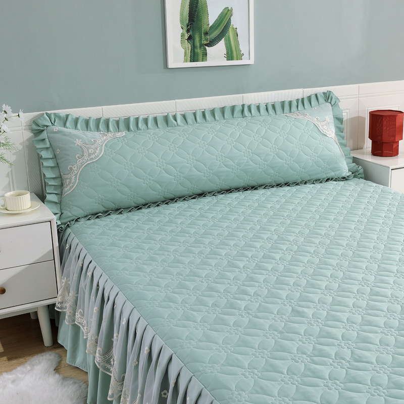 双人加长枕套夹棉1.5米1.2蕾丝花边加长拉链枕头套1.8床头靠背枕