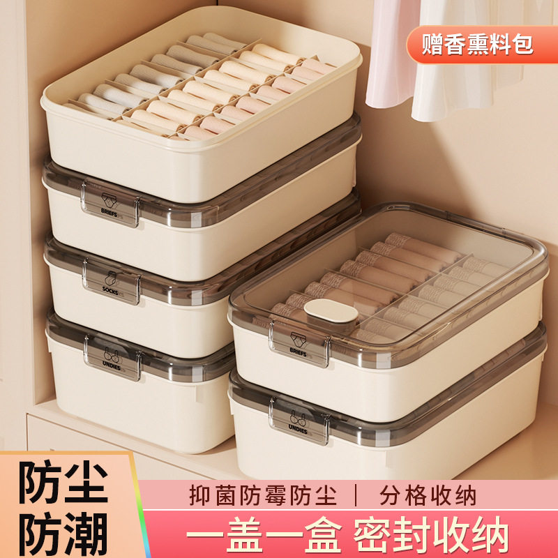 三合一内衣袜贴身衣物收纳盒