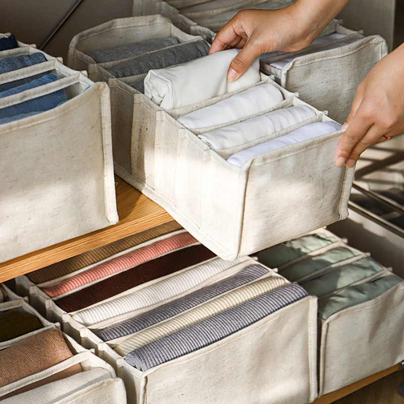 分格隔收纳裤子衣物抽屉衣柜衣帽间内衣围巾袜子全棉侘寂高端奢感,收纳整理,其他收纳袋,淘宝优惠券,粉丝福利购,淘宝优惠卷
