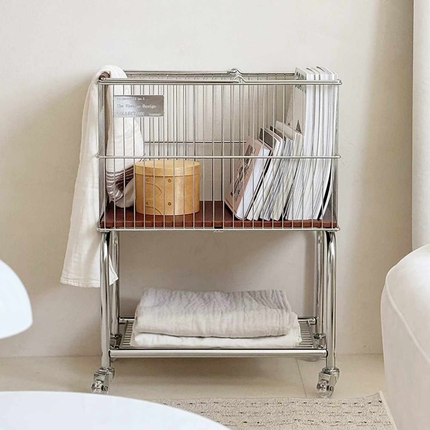 脏衣篮中古洗衣篮浴室洗衣房卫生间可移动小推车双层衣服收纳,收纳整理,脏衣篮,淘宝优惠券,粉丝福利购,淘宝优惠卷