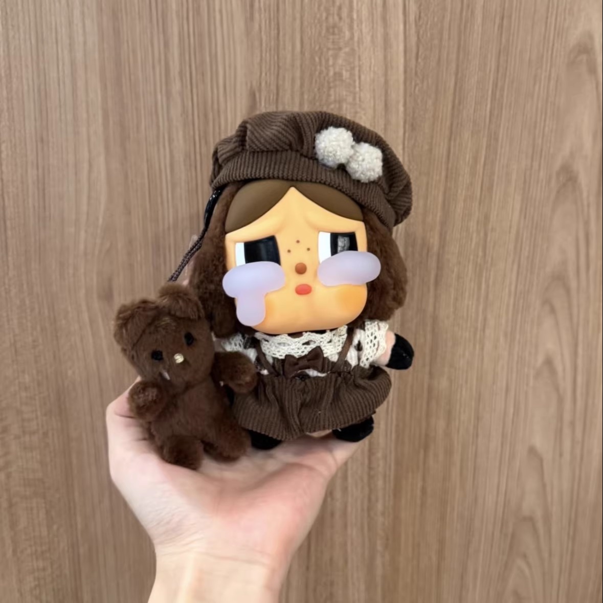 可爱棕色系哭娃娃衣可穿