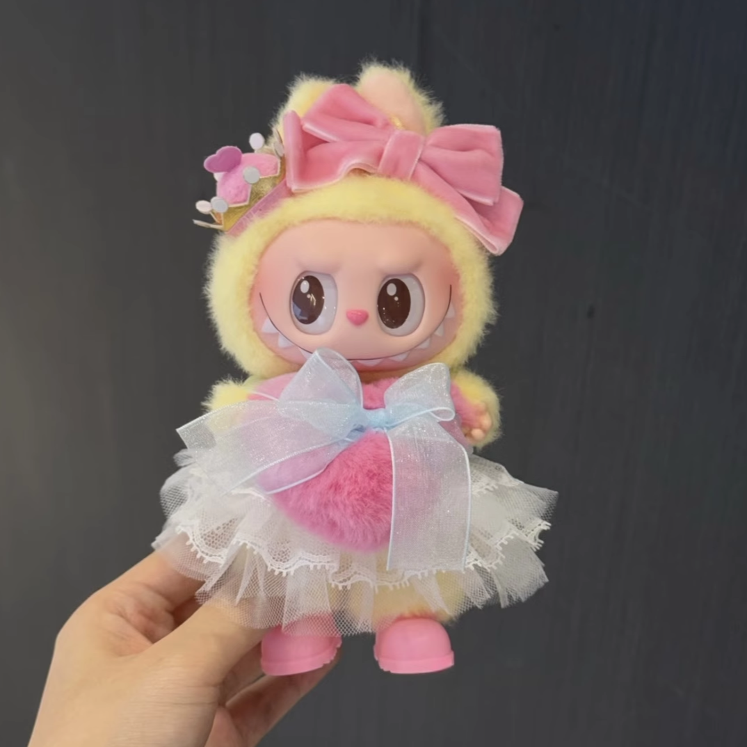 labubu皇后娃衣一二三代搪胶娃娃