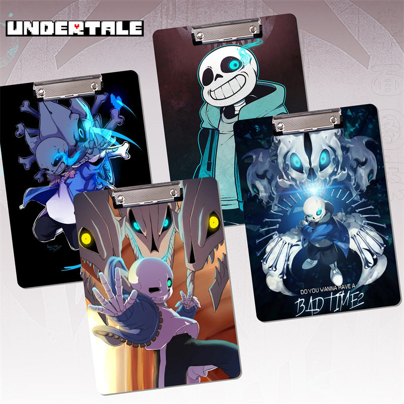 传说之下动漫二次元文件夹板A4书写PP板夹垫板学生资料试卷夹,模玩/动漫/周边/娃圈三坑/桌游,动漫水杯/居家/百货,淘宝优惠券,粉丝福利购,淘宝优惠卷