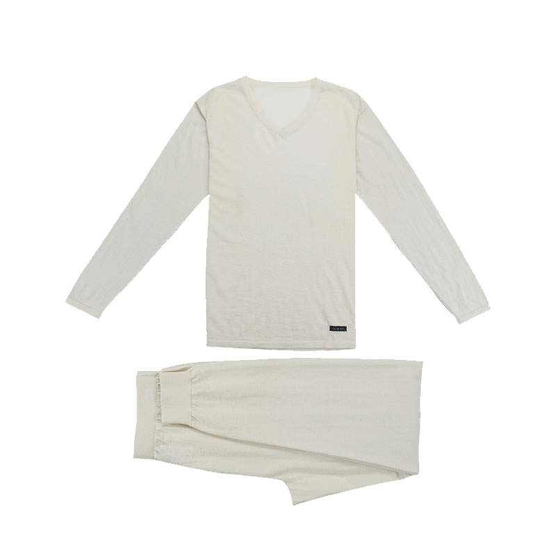 Hanmson/瀚明欣男士100%山羊绒保暖内衣套装薄款高端商务内穿打底