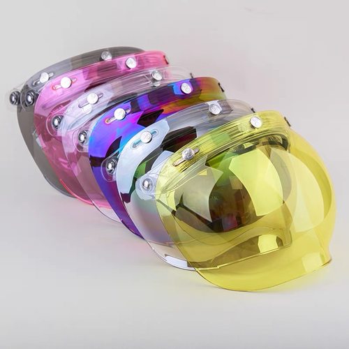 复古头盔三扣遮阳防风泡泡镜片