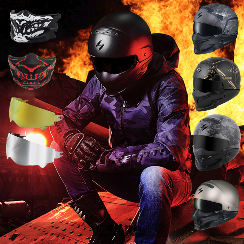 美版scorpion exo蝎子三合一杜卡迪机车战士组合盔四季头盔全盔