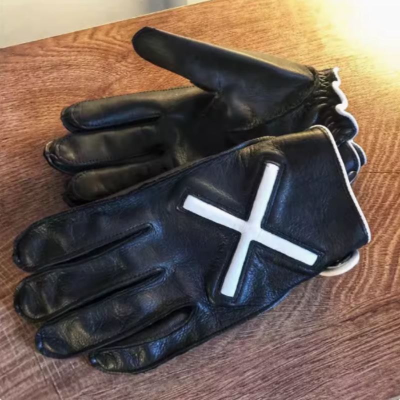 小熊爪复古真皮手套 函数X户外越野城市通勤哈雷凯旋摩托车骑行