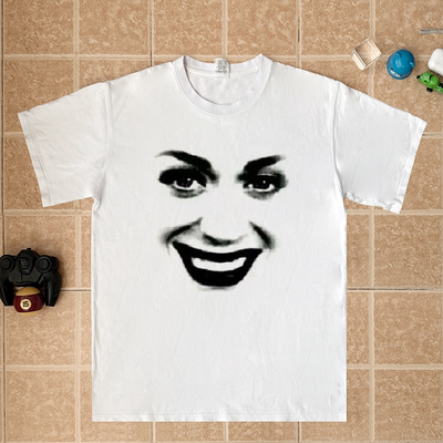 Katy Perry水果姐抽象果图果粉演唱会趣味纯棉短袖T恤宽松衣服潮