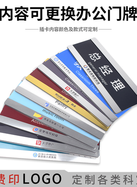 亚克力办公室门牌可替换更换式科室牌公司部门会议室标识牌订定制