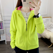 户外连帽抓绒衣女上衣摇粒绒开衫 加厚保暖登山徒步卫衣外套秋冬季