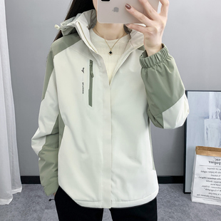 户外运动冲锋衣女上衣防寒棉服男加绒厚一体外套防风保暖加棉秋冬