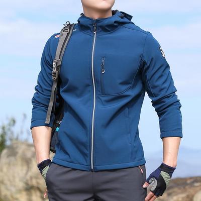 户外抓绒软壳衣男上衣保暖防风冲锋衣男登山徒步休闲运动外套春秋