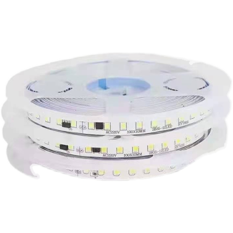 led软灯带自粘220v镜柜线条高压线槽背景楼梯装饰贴片无需变压器