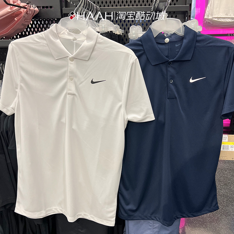 Nike耐克夏男翻领运动速干训练透气网球POLO衫短袖T恤BV0355-100