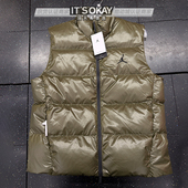 JORDAN男子Therma 222 FIT运动休闲保暖立领羽绒马甲FV7274