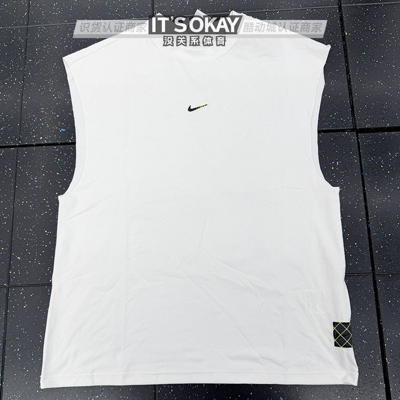 Nike/耐克夏男子篮球健身休闲印花速干圆领无袖运动T恤背心HV1889