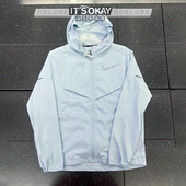 Nike耐克夏男子连帽轻薄春秋拒水透气运动训练休闲夹克外套IH0824