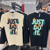 010 T恤FD0064 Nike耐克男新款 后背印花宽松圆领透气运动休闲短袖