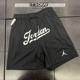 JORDAN男子夏速干休闲大LOGO篮球网眼透气五分运动短裤 010 FN4662
