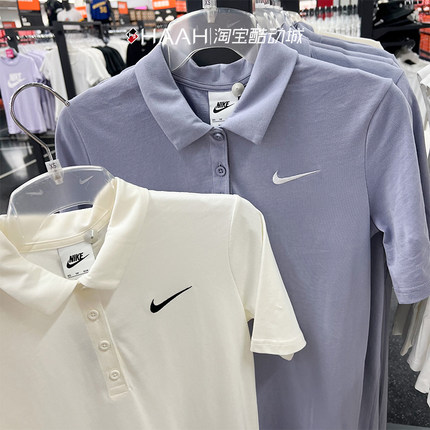 Nike耐克SPORTSWEAR女子翻领Polo衫网球运动休闲短袖连衣裙FN3708