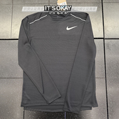 T恤AJ7569 运动长袖 Nike耐克DRI FIT男子速干圆领透气反光休闲春季